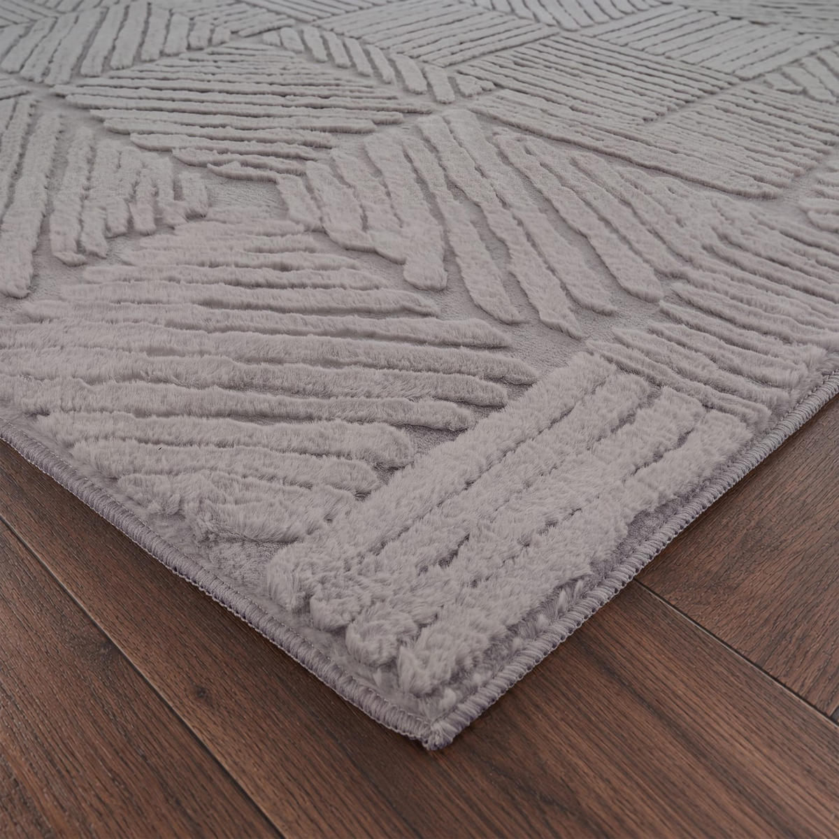 KURZFLORTEPPICH 120/160 cm Lelystad 529 - Grau, Kunststoff (120/160cm) - Paco Home