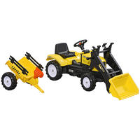 KINDERTRETTRAKTOR Siglinde Gelb/Schwarz Metall 167/41/52 cm - Gelb/Schwarz, Kunststoff/Metall (41/167/52cm) - Jamb