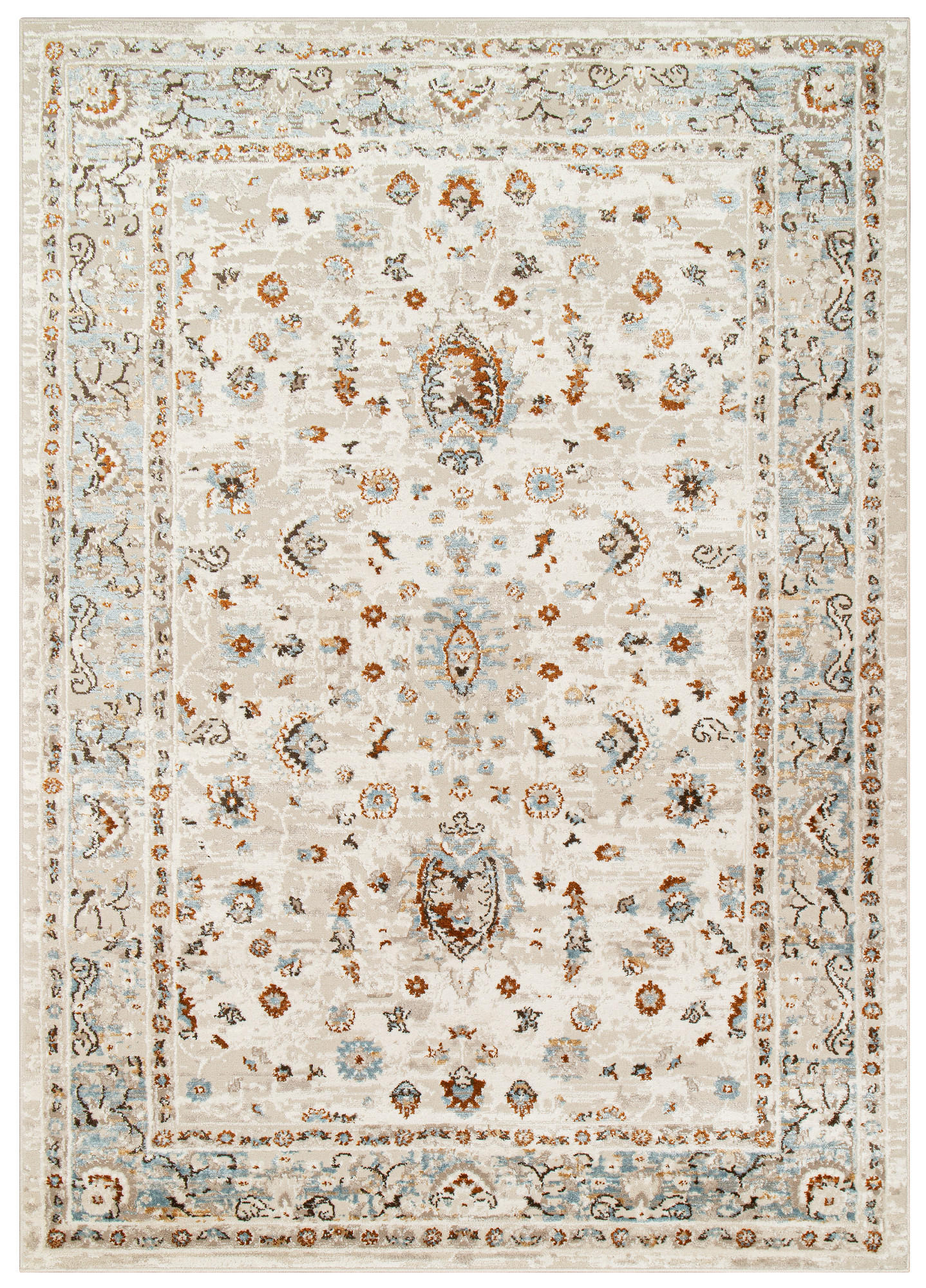 TEPPICH RETRO Weiß 140/200 cm - Weiß, Textil (140/200cm) - Tapiso