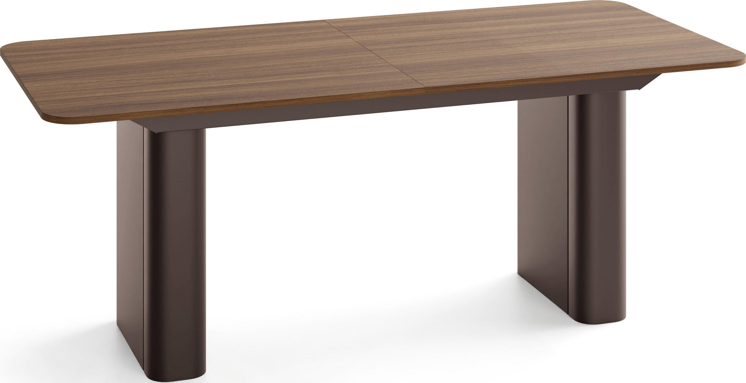 ESSTISCH Riven rechteckig ausziehbar verlängerbar mit Butterfly-Auszug, Walnuss Braun 200-296/90/76 cm - Walnussfarben/Braun, Holzwerkstoff/Metall (90/296/76cm) - WFL GROUP