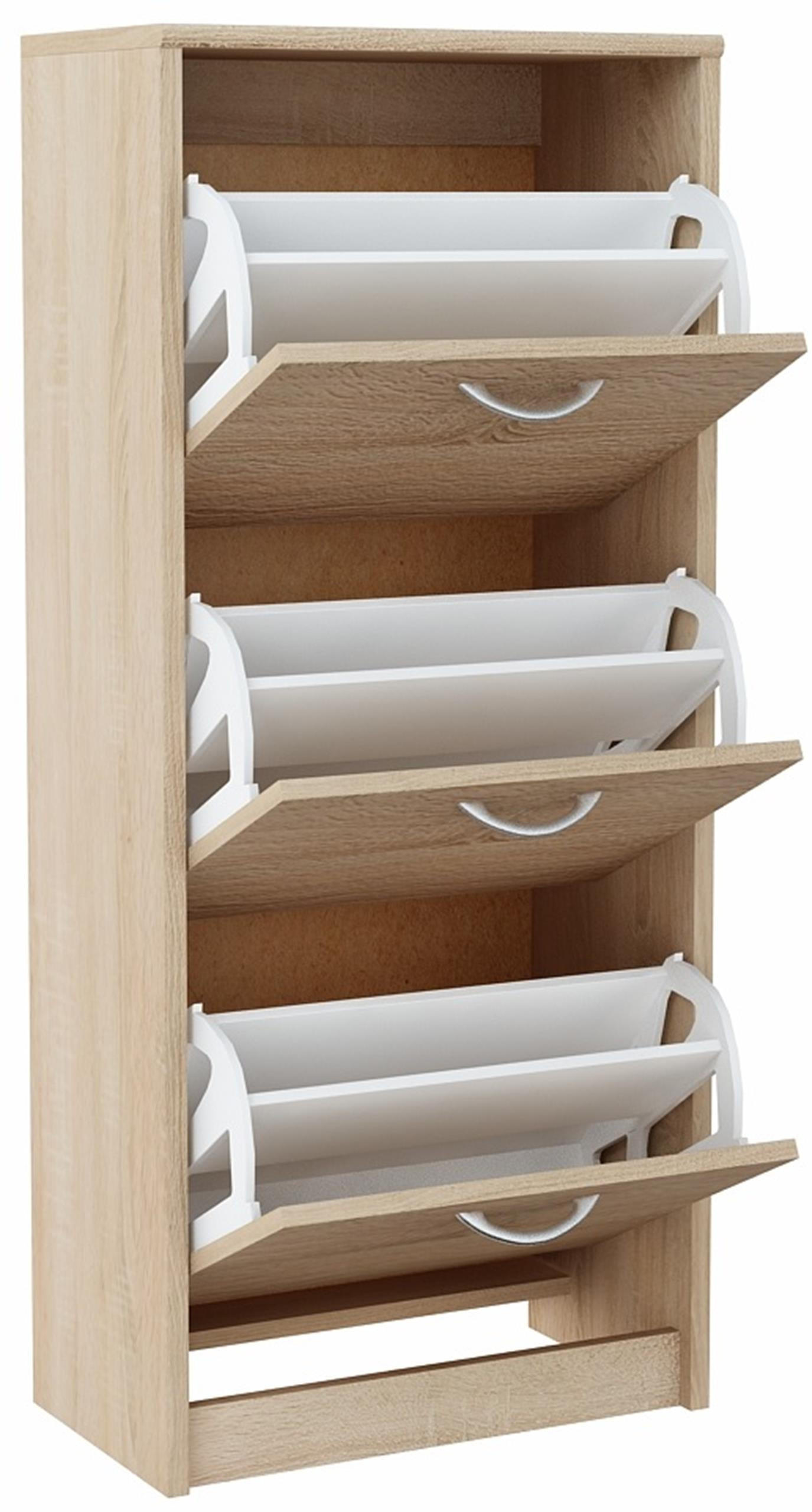 SCHUHSCHRANK 3S Sonoma Eiche 50/28/116 cm - Sonoma Eiche, Holzwerkstoff (50/116/28cm) - Matkam Möbel