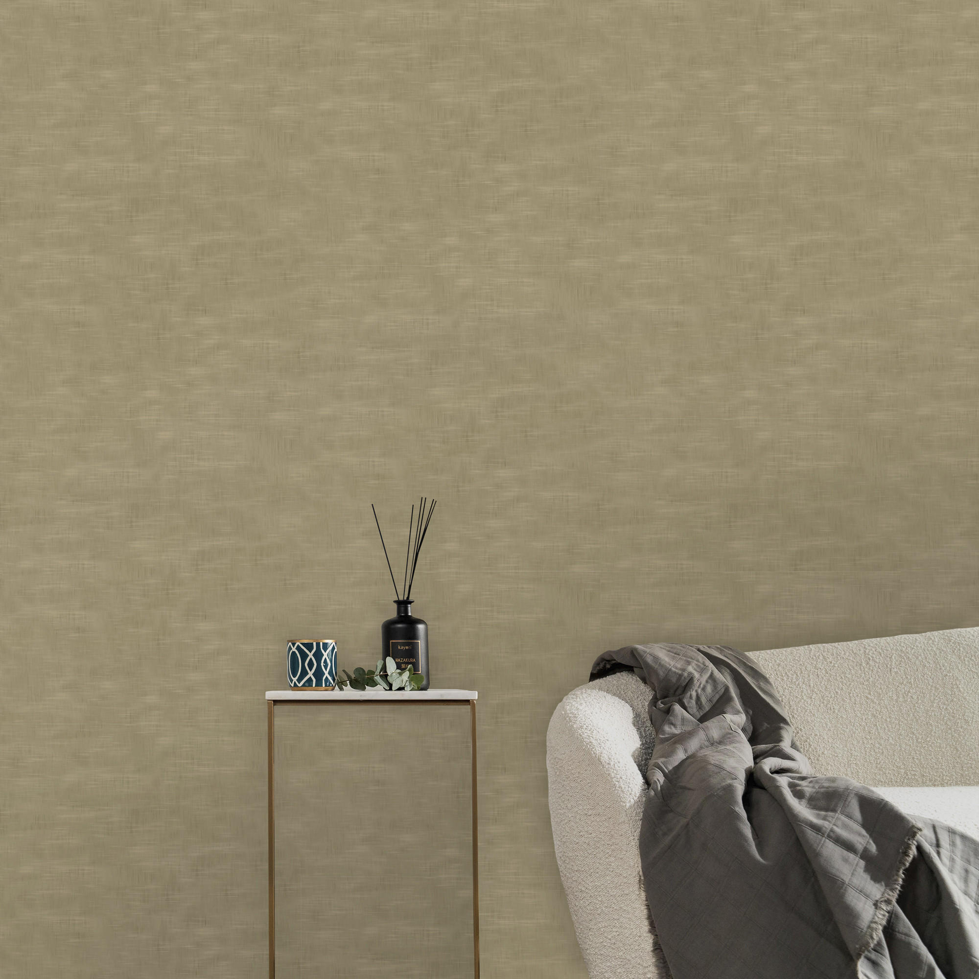 VLIESTAPETE - Taro Gold - Goldfarben, Papier/Kunststoff (52/1000cm) - Graham & Brown