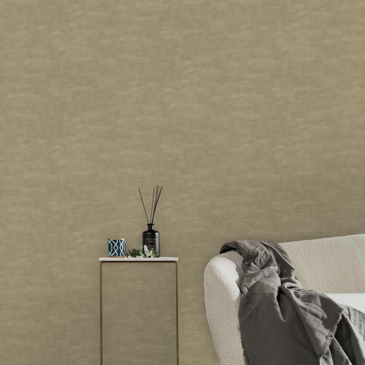 VLIESTAPETE - Taro Gold - Goldfarben, Papier/Kunststoff (52/1000cm) - Graham & Brown