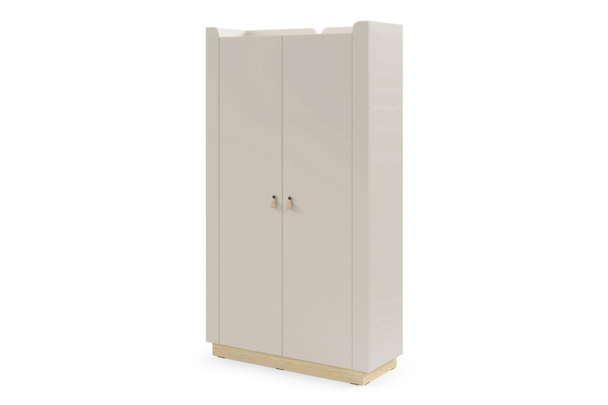 KINDERKLEIDERSCHRANK SOVI 01 110 / 201 / 52 cm in Macadamia / Eiche Mavelie - Eichefarben/Beige, Holzwerkstoff (110/201/52cm) - Deine Möbel 24