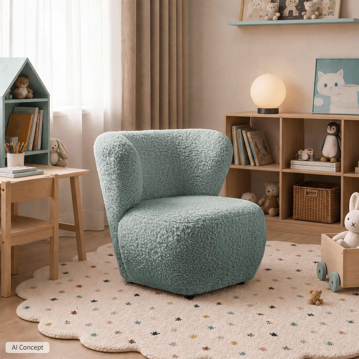 KINDERSESSEL ARLO KIDS Rolf 16 - Blau, Textil (85/74/58cm) - Lookway
