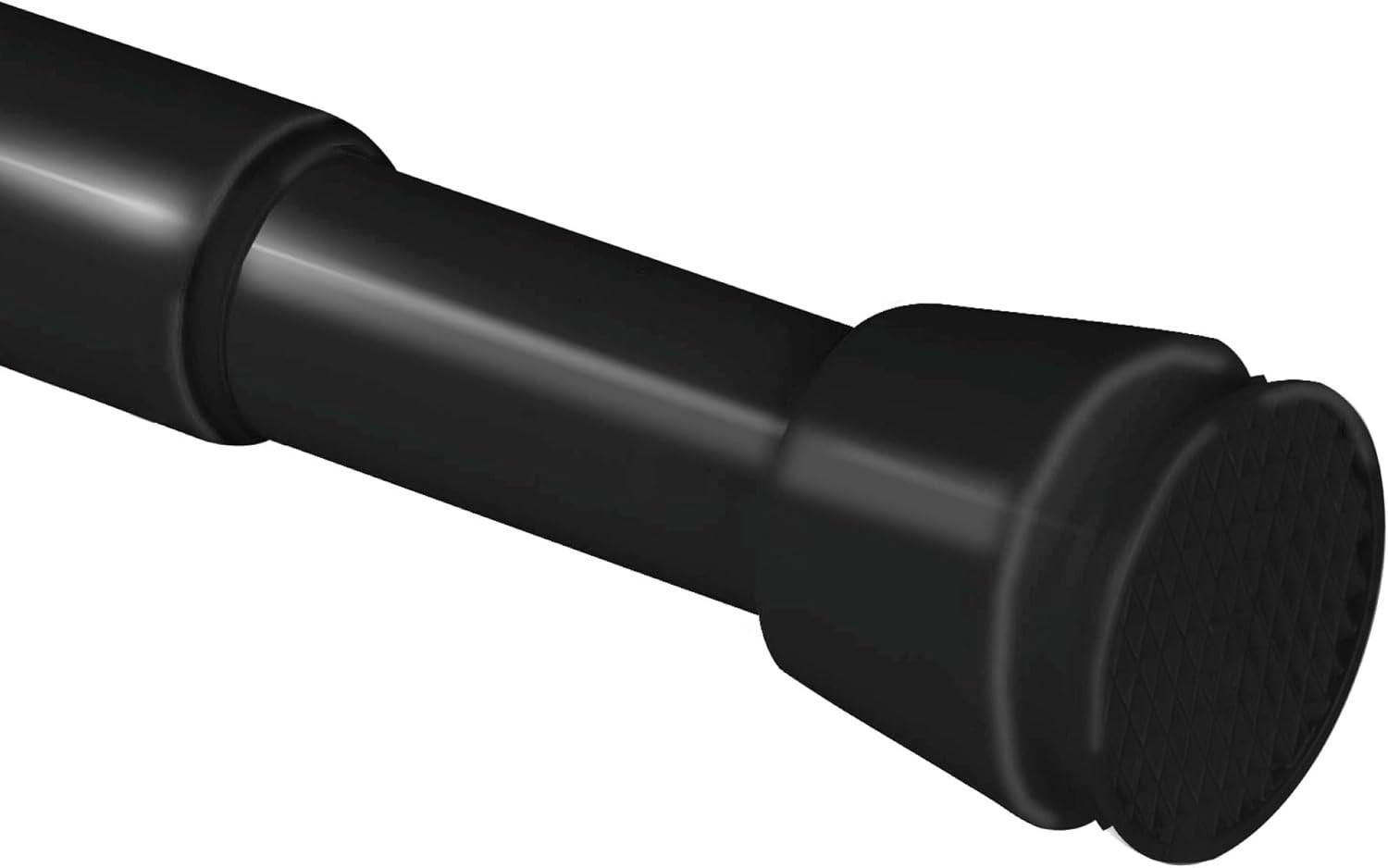 DUSCHSTANGE Neptun 115-200cm Schwarz - Schwarz, Metall (115cm) - BoMoe