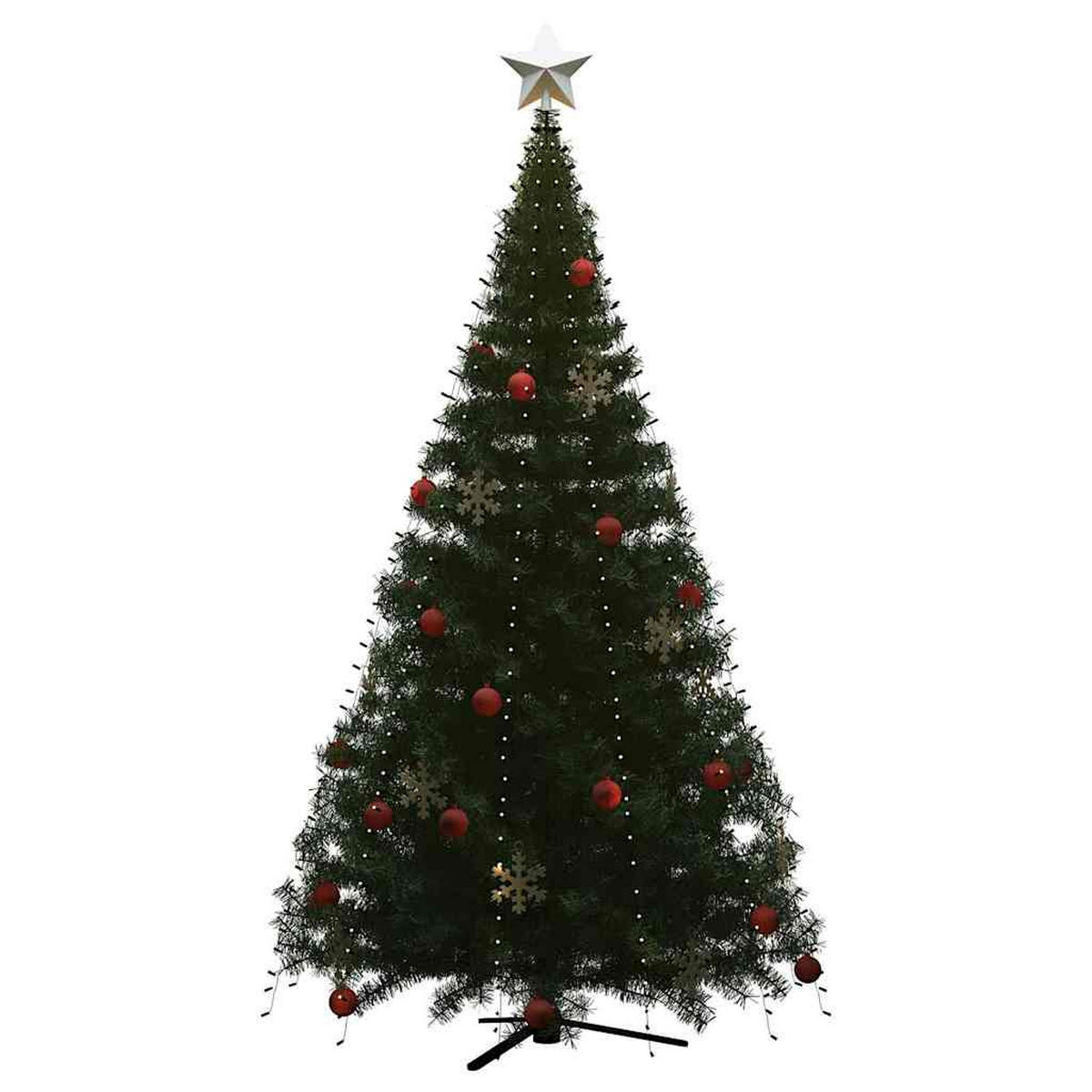 WEIHNACHTSBAUM-BELEUCHTUNG 500 Leds Kaltweiss 500 Cm - Weiß, Kunststoff (11/11/500cm) - vidaXL