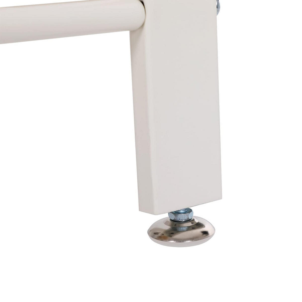 KLEIDERSTÄNDER mit Aufhänger - HSR40W - Weiß/Braun, Metall (72/183/33.7cm)