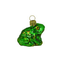 CHRISTBAUMSCHMUCK Frosch grün matt 5 cm - Multicolor, Metall (0.1/5/0.1cm)