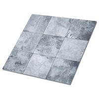 FLIESENAUFKLEBER 9 Stück 30x30 cm selbstklebend Stein-Patchwork - Grau, Textil (30/1.6/30cm) - TULUP