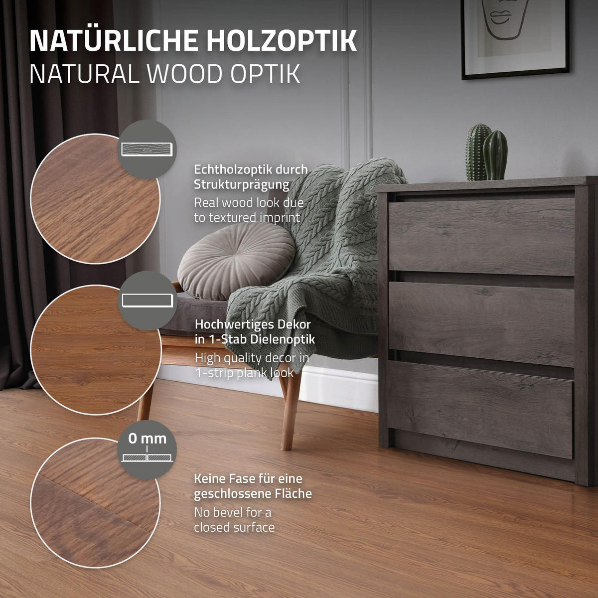VINYLBODEN selbstklebend 2,23m²/16 Dielen Roteiche - Braun, Kunststoff (91.5/15.3/0.2cm) - ML-DESIGN