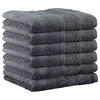 GÄSTETUCH 6er Pack 100% Baumwolle, Anthrazit, 30 x 50 cm - Anthrazit, Naturmaterialien (30/40cm) - Cawoe