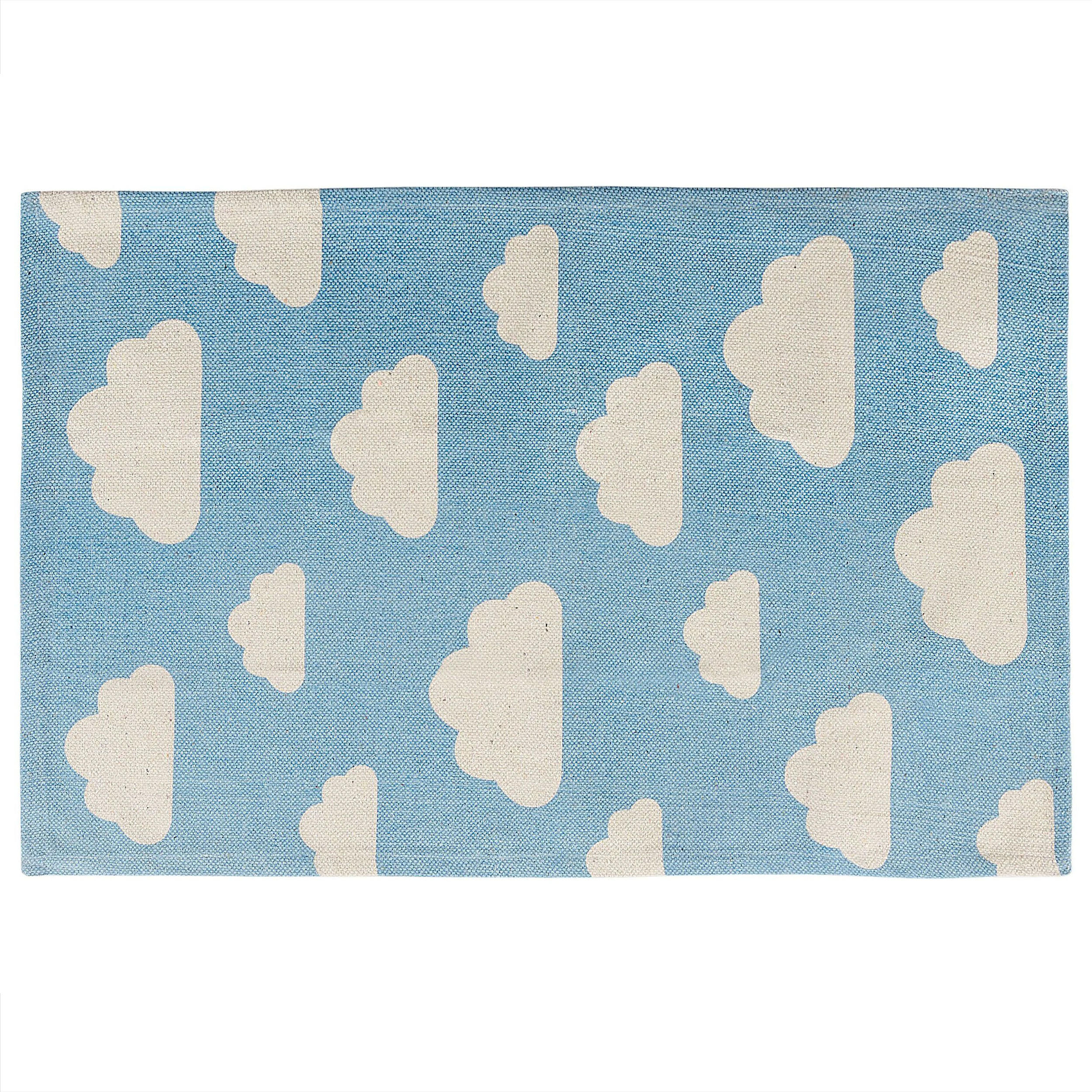 KINDERTEPPICH Gwalijar 90/60 cm - Blau, Textil (60/90cm) - Beliani