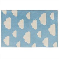 KINDERTEPPICH Gwalijar 90/60 cm - Blau, Textil (60/90cm) - Beliani