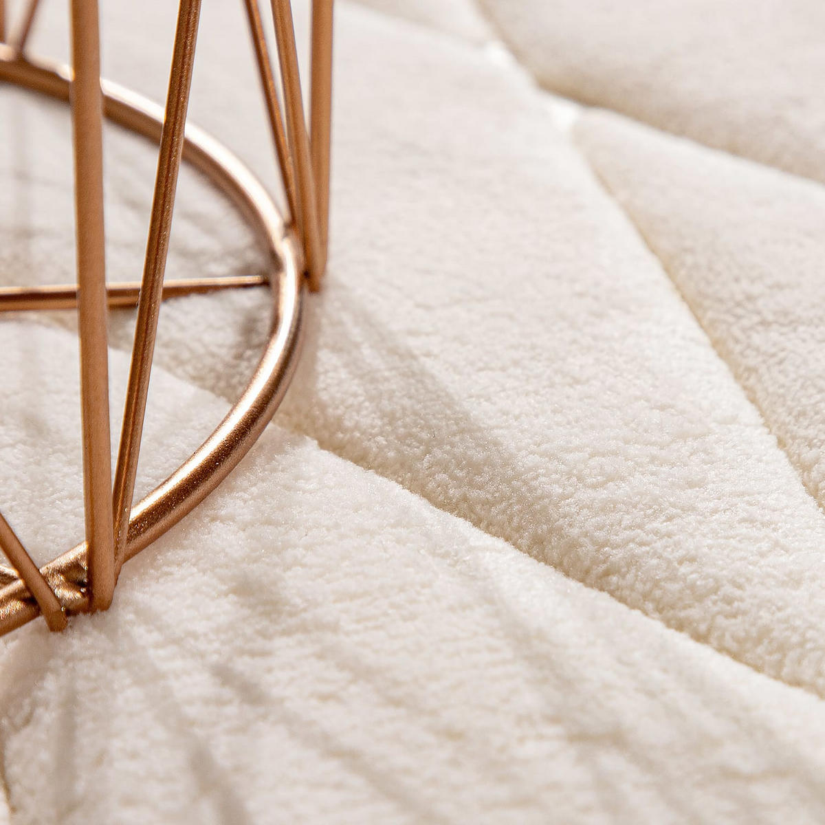 BADEMATTE 60/100 cm Corby 254 - Creme, Kunststoff (60/100cm) - Paco Home
