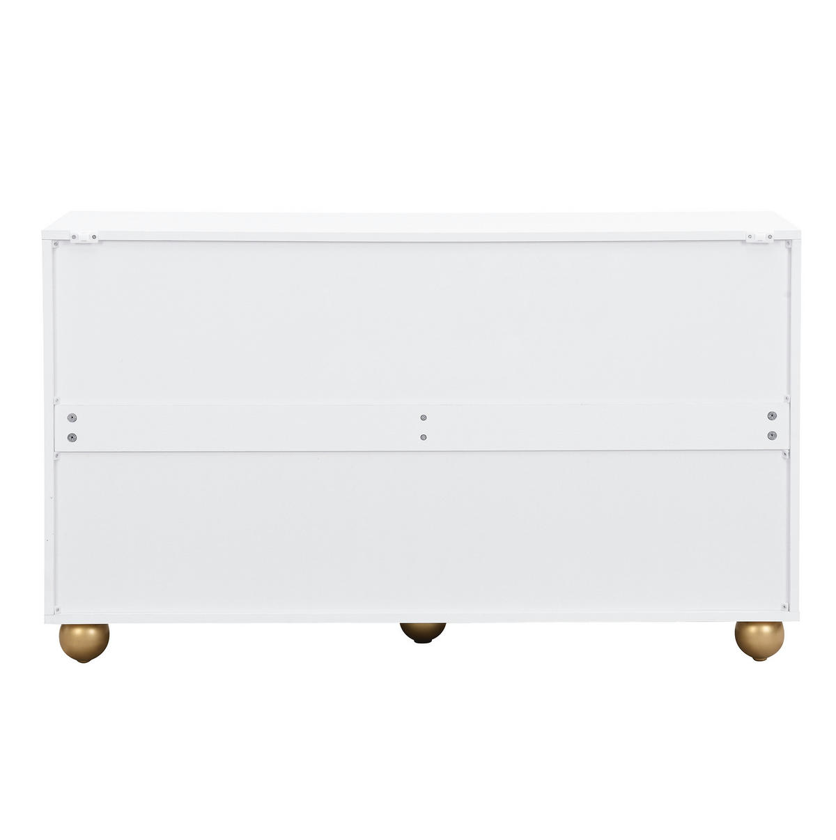 KOMMODE aus MDF 120x35x71,5cm in Weiß mit 4 Türen - Weiß, Holzwerkstoff (120/71.5/35cm) - Modfu