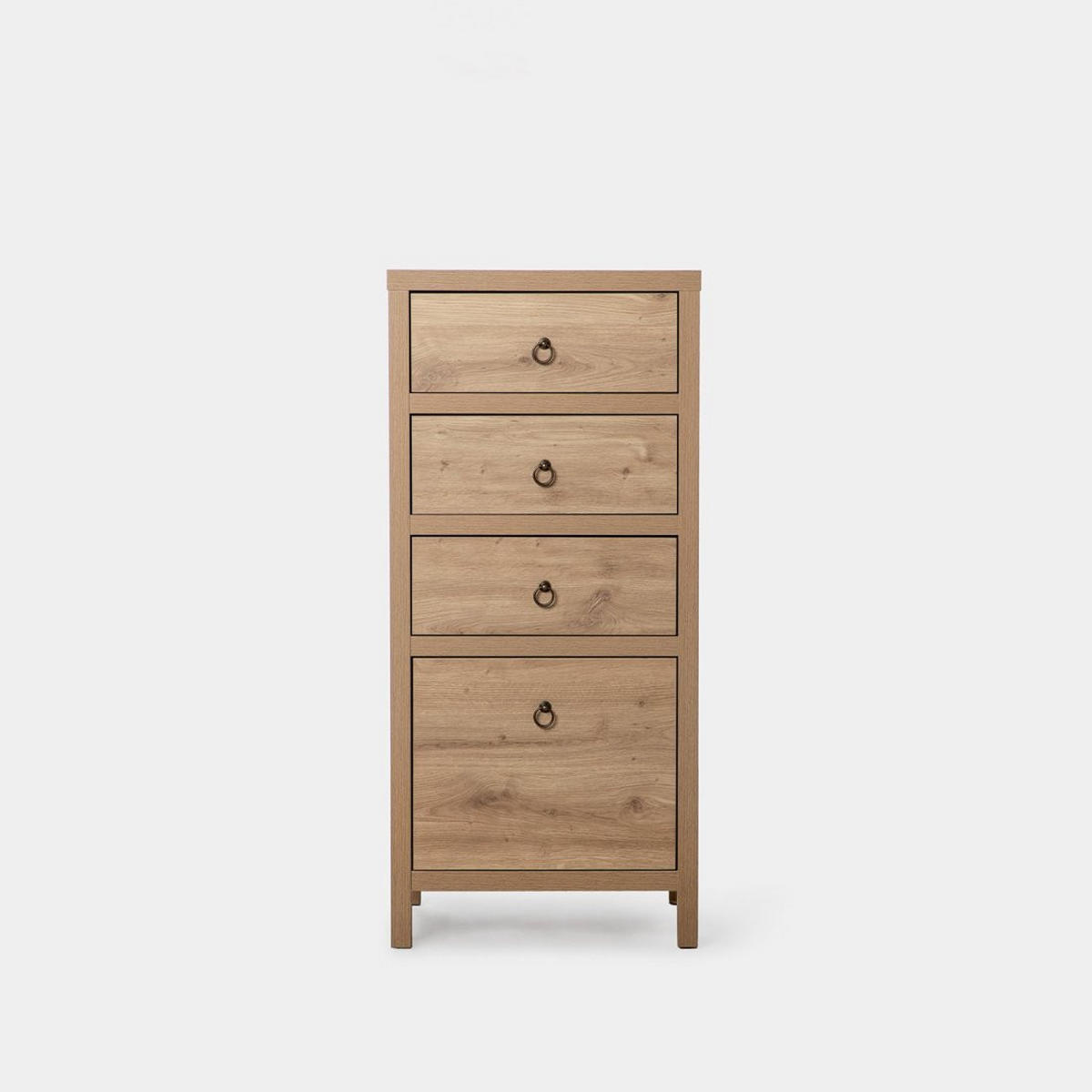 SCHUBLADENSCHRANK Livorno Natürlich 55 cm x 120 cm - Naturfarben, Holzwerkstoff (55/120/45cm) - Klast Home
