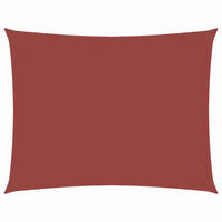 SONNENSEGEL Oxford-Gewebe Rechteckig 4x6 m Terracotta - Braun, Textil (600/400cm) - furnicato