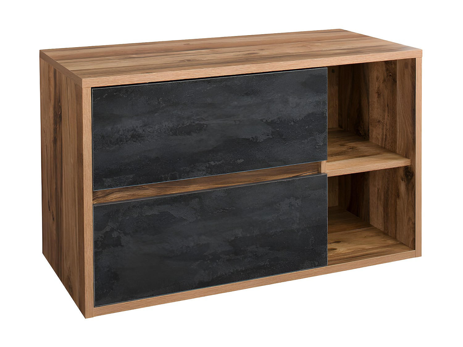 WASCHBECKENUNTERSCHRANK - 100 cm x 45.5 cm - holz - naturfarben hell Tikitiki - Naturfarben, Holz (100/60/45.5cm) - Vente-Unique