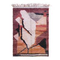 BERBERTEPPICH abstrakt und raffiniert aus Wolle 140x 200 cm - Multicolor, Naturmaterialien (140/200cm) - AFK Living
