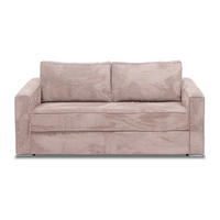 SCHLAFSOFA - 4 Personen - samt - rosa Loreto - Pink, Textil (215/90/223cm) - Vente-Unique