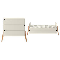 POKOJ PRO MIMINKO 2DÍLNÝ Kašmír - béžová, kompozitní dřevo (161/90/75cm) - Petits-meubles