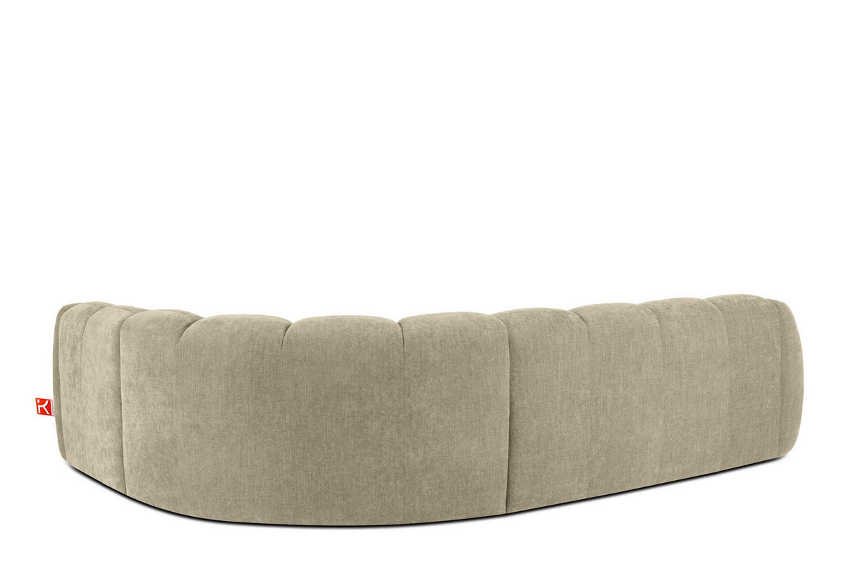 ECKSOFA RECHTS FLAVA, Sandfarben - Sandfarben, Holz/Holzwerkstoff (310/230cm) - KONSIMO®