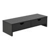 MONITORSTÄNDER Mänttä - Dunkelgrau, Holzwerkstoff (18/50/13cm) - [en.casa]