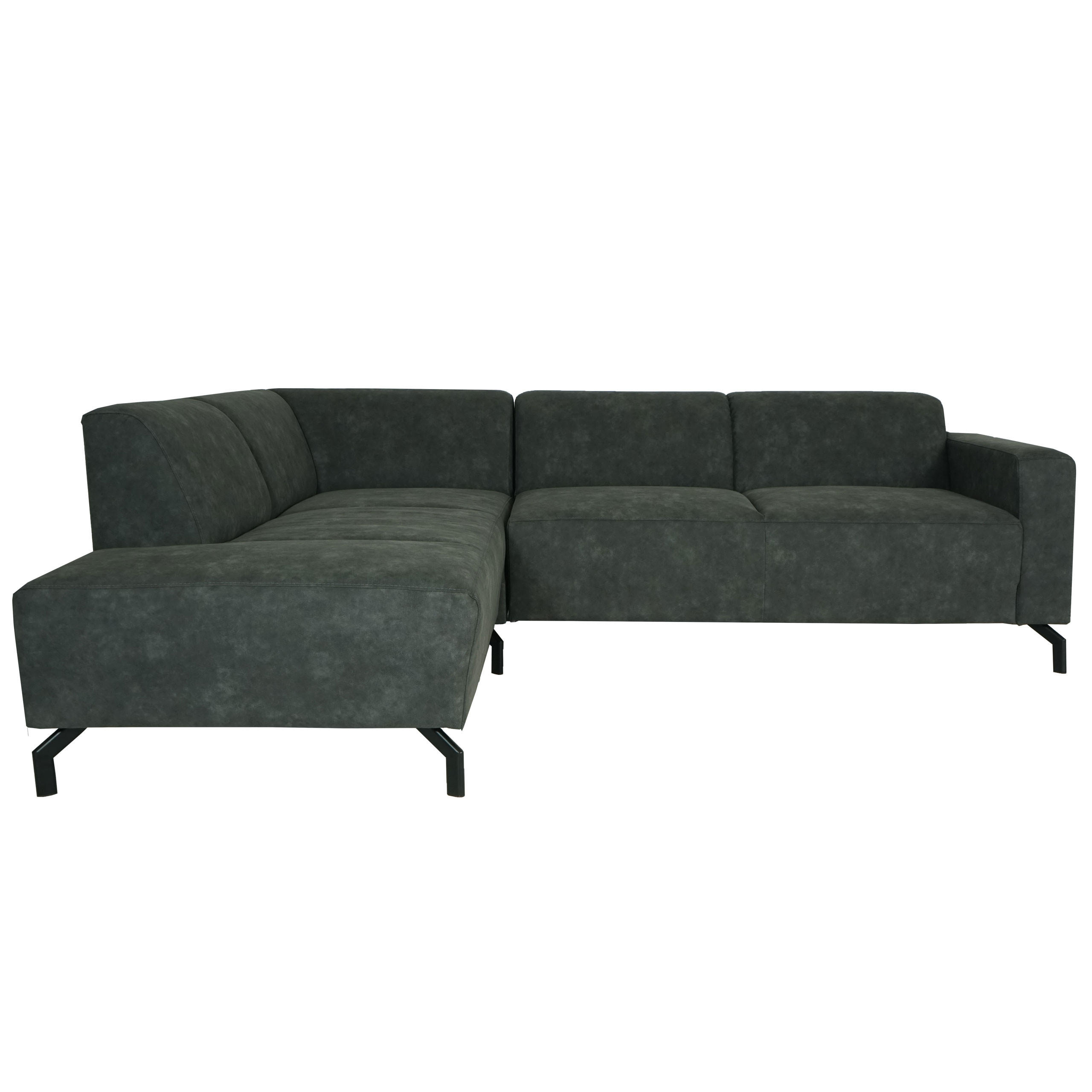 ECKSOFA OTTOMANE LINKS Grau - Grau, Textil (247/195cm) - MCW
