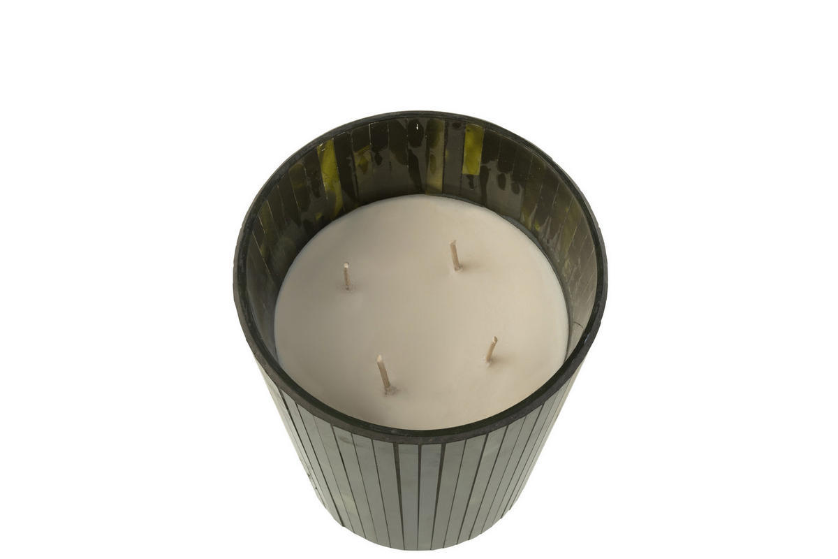 DUFTKERZE NOA - Grün - L - 60 Std. - Waldgrün, Paraffin (15.5/18.5cm) - J-Line