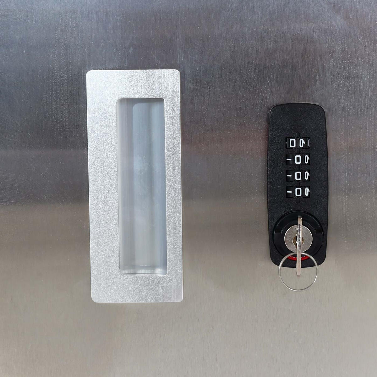 MÜLLTONNENBOX 1er 103x60x62cm erweiterbar Edelstahl 23kg - Silberfarben, Metall (60/103/62cm) - PROREGAL