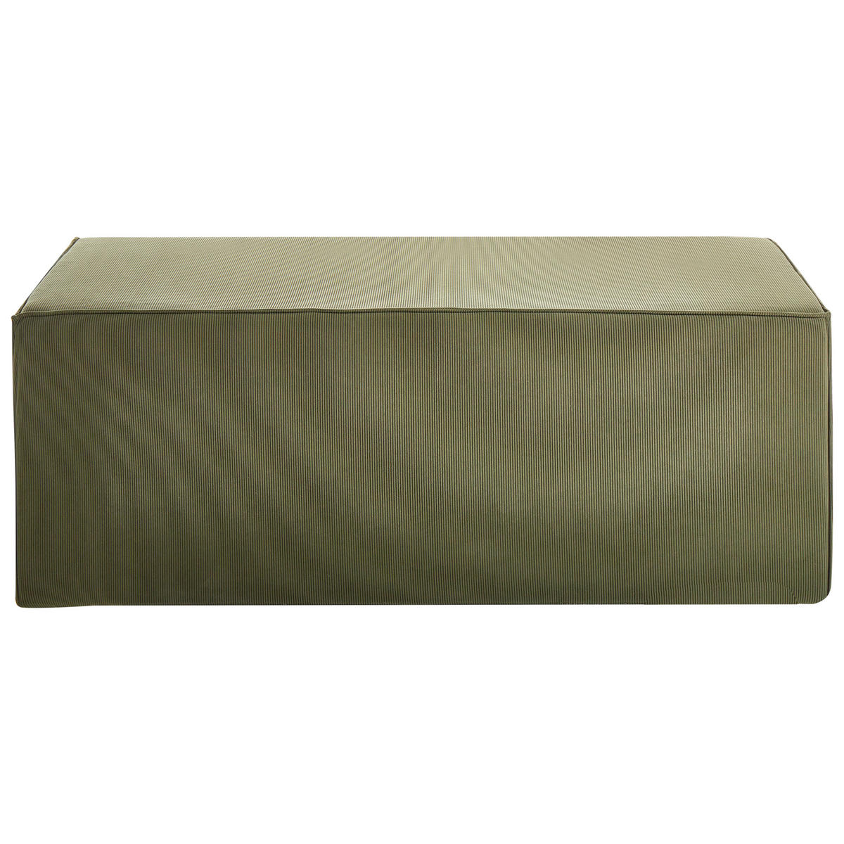 POUF Dunkelgrün Vinita - Dunkelgrün, Textil (120/43/55cm) - Beliani