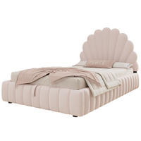 POLSTERBETT 90x200 cm Rosa Samt mit Stauraum - Pink, Textil (90/200cm) - FLIEKS