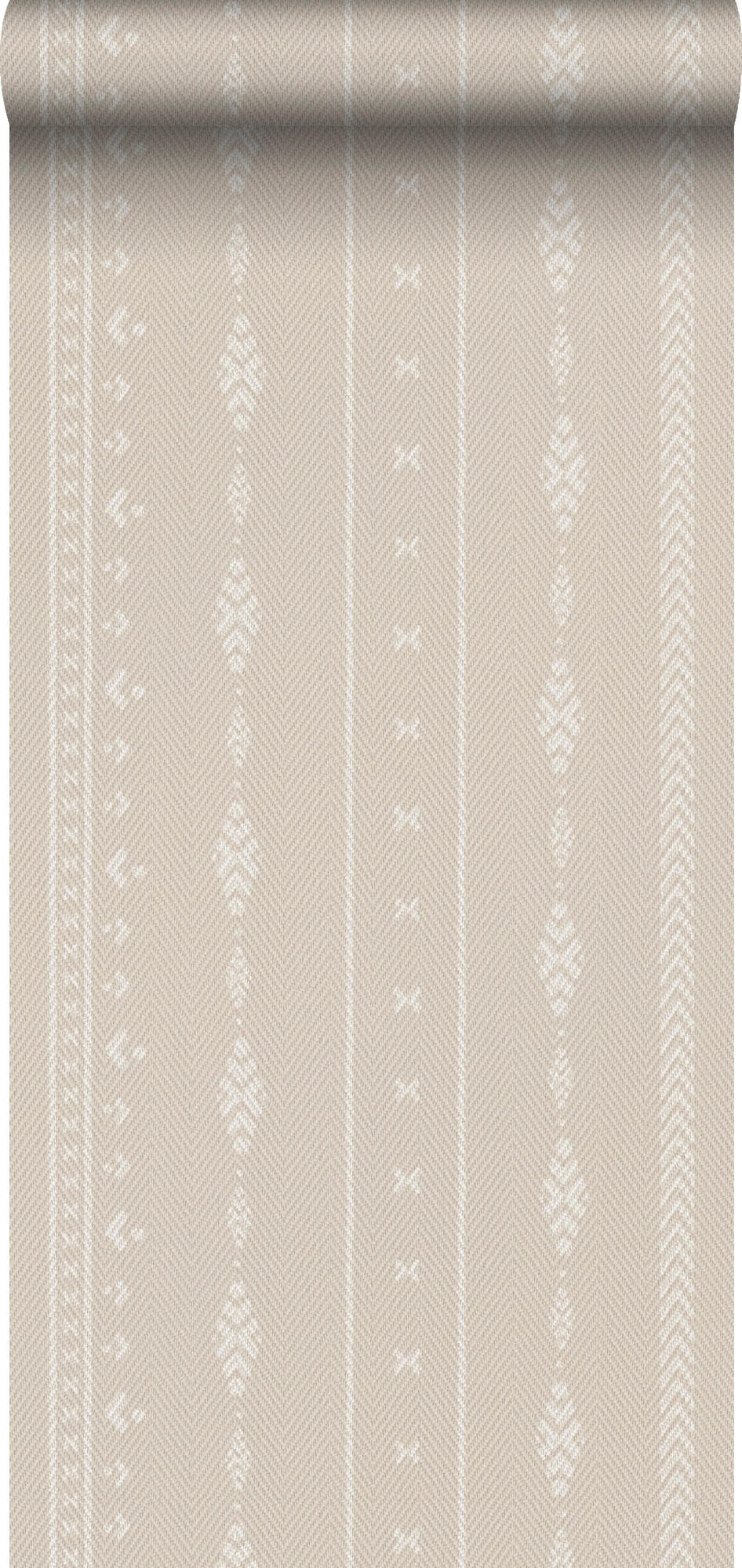 TAPETE ethnische Motive 53 cm x 10 m - Beige, Papier (53/1000cm) - Sanders & Sanders