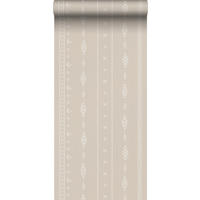 TAPETE ethnische Motive 53 cm x 10 m - Beige, Papier (53/1000cm) - Sanders & Sanders