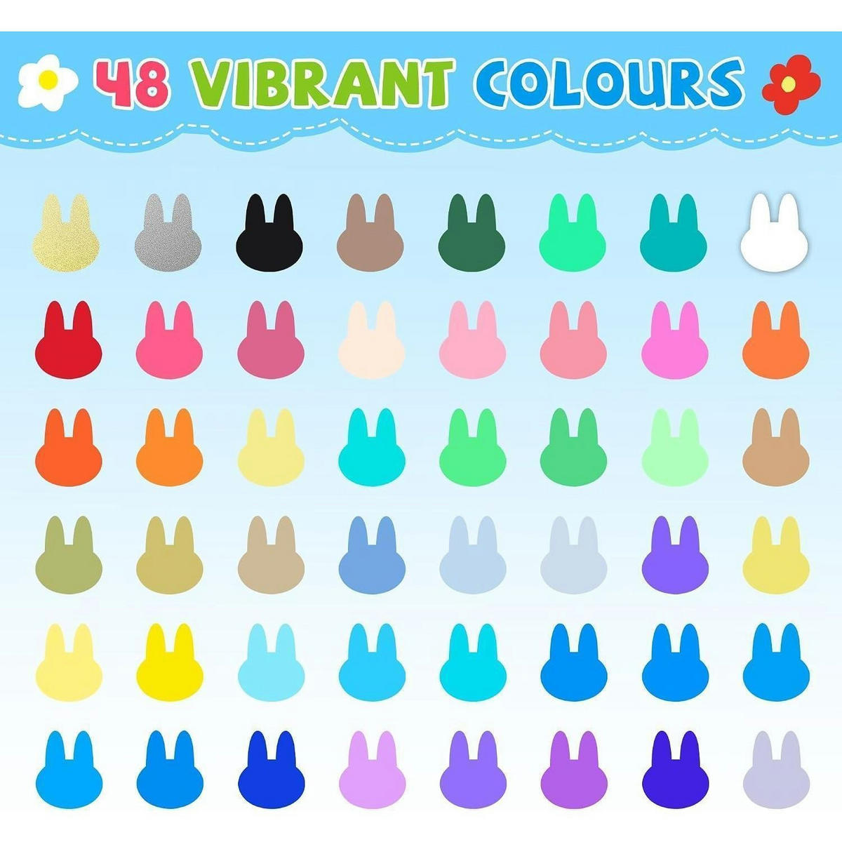 ACRYLSTIFTE 48 Farben Set - Multicolor, Kunststoff (1/1/12.6cm)