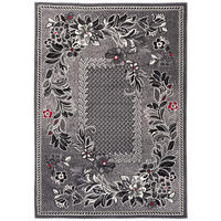 TEPPICH DREAM Rot Dunkelgrau 200/300 cm - Dunkelgrau/Rot, Textil (200/300cm) - Tapiso