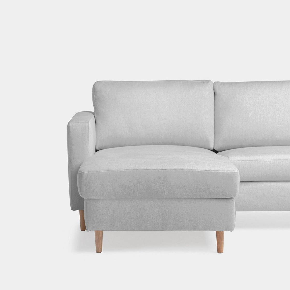 SOFA-CHAISELONGUE Beth Grau 245 cm x 83 cm - Grau, Textil (245/145cm) - Klast Home