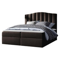 BOXBETT Lindos - Dunkelbraun, Holz (140/200cm) - MIRJAN24