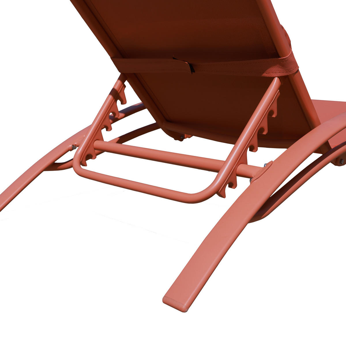 SONNENLIEGEN Galapagos Terracotta und Terracotta 2er-Set - Orange, Metall (63/82/173.5cm) - Happy Garden