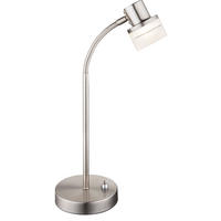 LED TISCHLEUCHTE FRISO I Silber - Silberfarben, Metall (31/12/48.5cm) - Globo Lighting