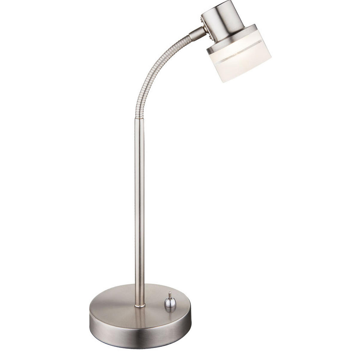 LED TISCHLEUCHTE FRISO I Silber - Silberfarben, Metall (31/12/48.5cm) - Globo Lighting