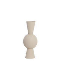 VASE Chedi Grau Ø25/60 cm - Grau, Metall (60cm) - Light & Living
