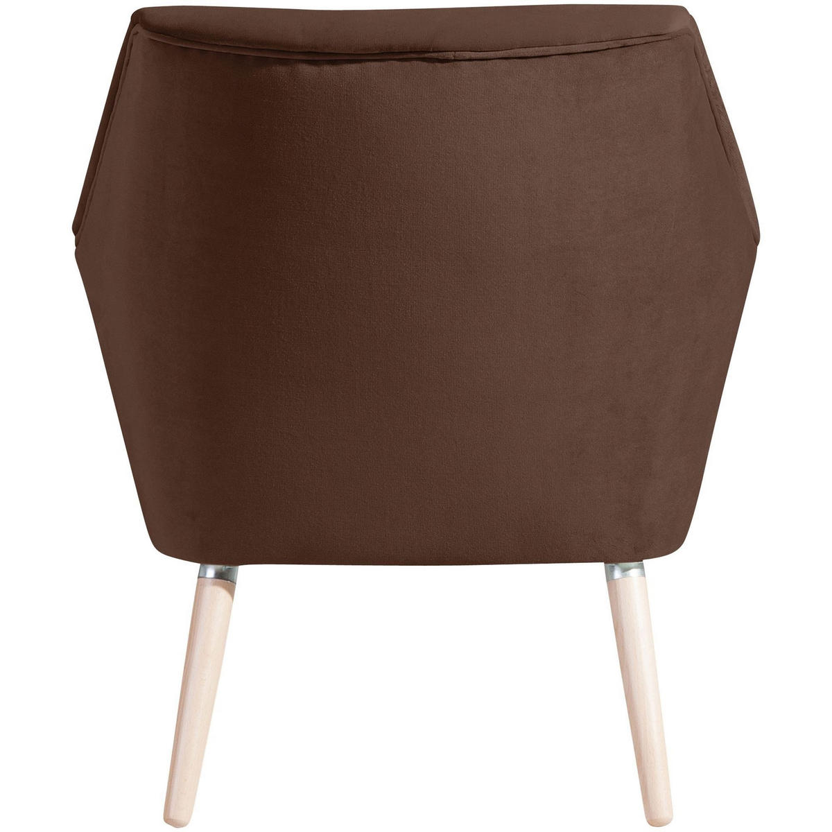 SESSEL Kachka Bezug Samtvelour Buche natur / braun - Buchefarben/Braun, Kunststoff (71/81/67cm) - 58aufmkessel