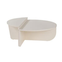 COUCHTISCH (2er-Set) orion 90/90/35 cm - Weiß, Holzwerkstoff (90/90/35cm) - Calicosy