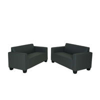 SOFA-GARNITUR Grau - Grau, Textil (136/76/72cm) - MCW