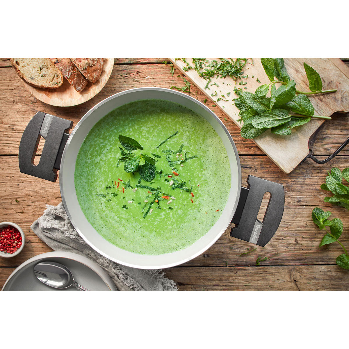 SCHMORTOPF b.perfect, Schwarz, Ø 20 cm - Schwarz, Metall (35.5/23/12.5cm) - Berndes