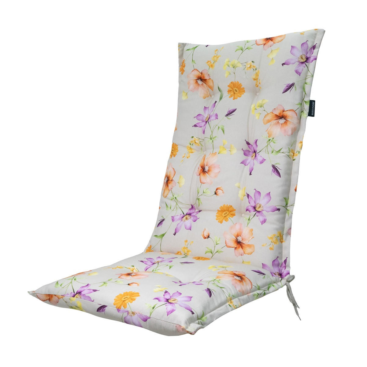 GARTENSTUHLKISSEN Florina 123/50 cm 4er-Set - Lila/Grau, Textil (50/7/123cm) - Madison