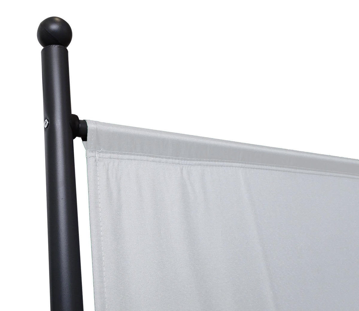 PARAVENT 1-tlg. 150x190 cm Weiß - Weiß, Metall (150/190cm) - QUICK STAR