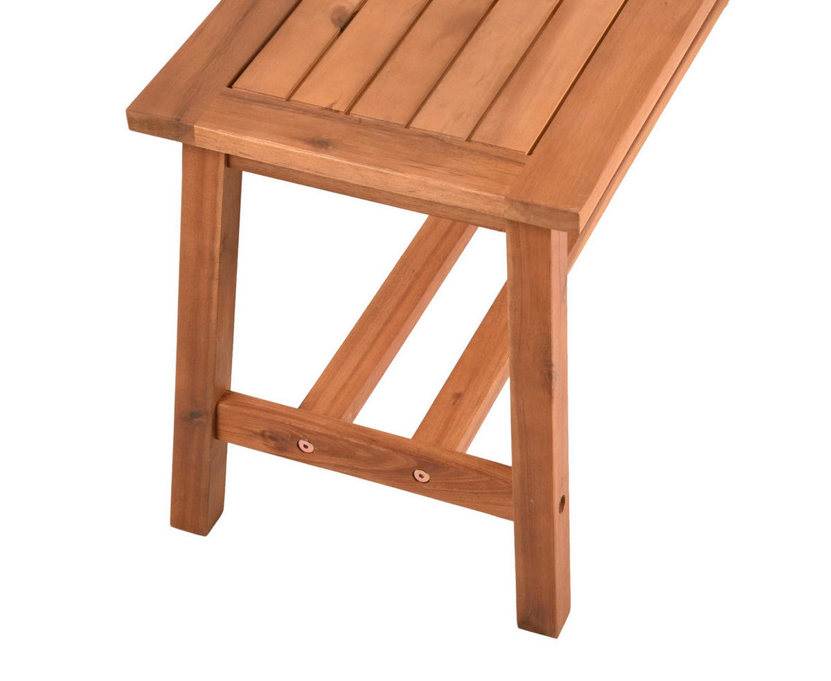 GARTENBANK Dorina Terrassenbank - Braun, Holz (35/42/100cm) - DELUKE